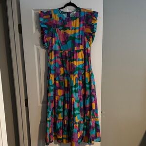 Colorful Abstract Women's Dress